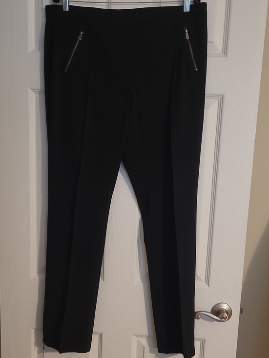 Nicole by Nicole Miller Pants - nicole Women's Black Dress Pants with Zip Pockets Size 14